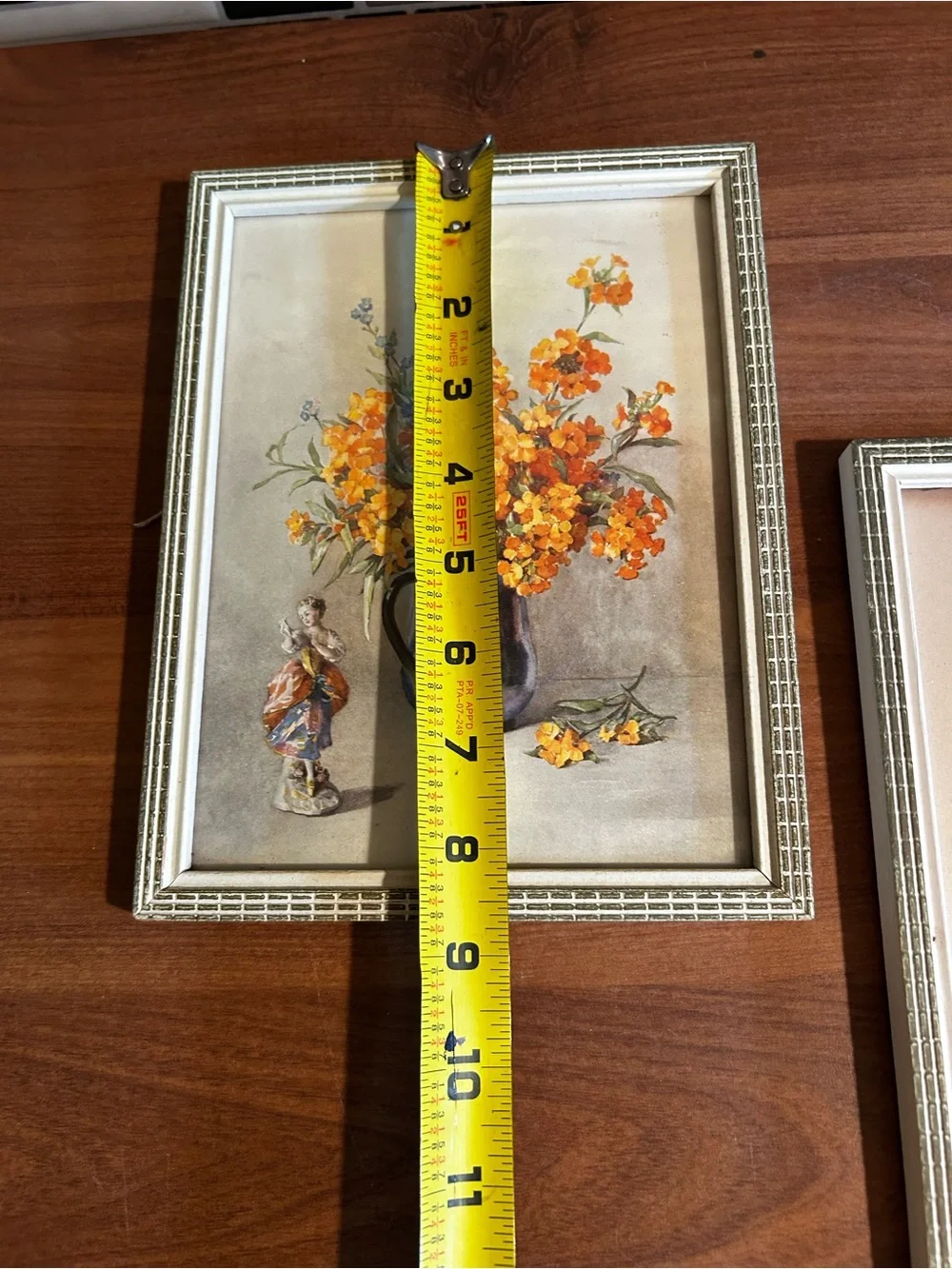 Framed Floral Wall Art Set in Yellow and Cream